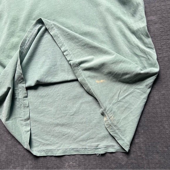 Vintage 90's Stussy T Shirt Sz M 8 Ball Distressed Destroyed Bleached Green OG - Picture 12 of 14